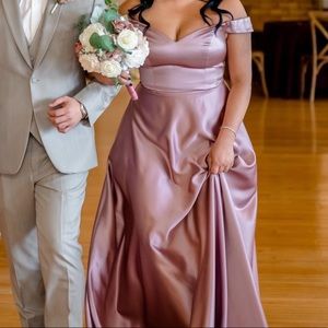 Rose gold formal dress